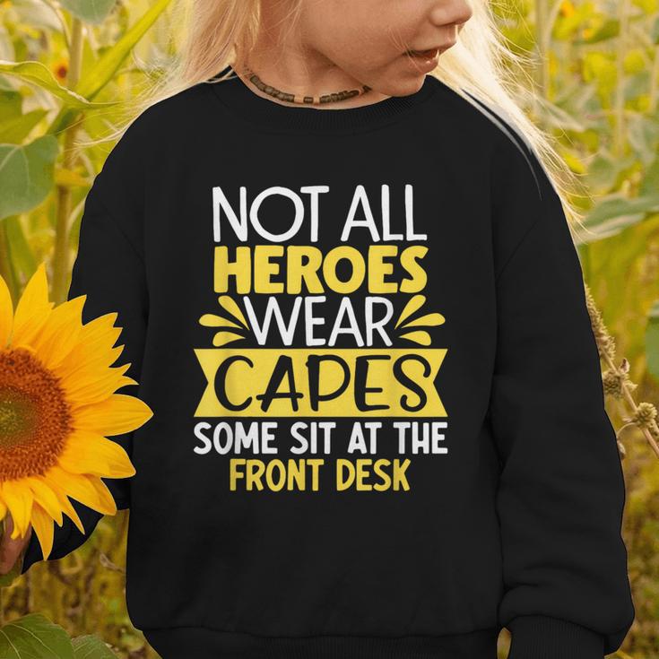 Front Office Desk Administrator Back To School Reception Graphic Toddler Sweatshirt Front Office Desk Administrator Back To School Reception Graphic Toddler Sweatshirt