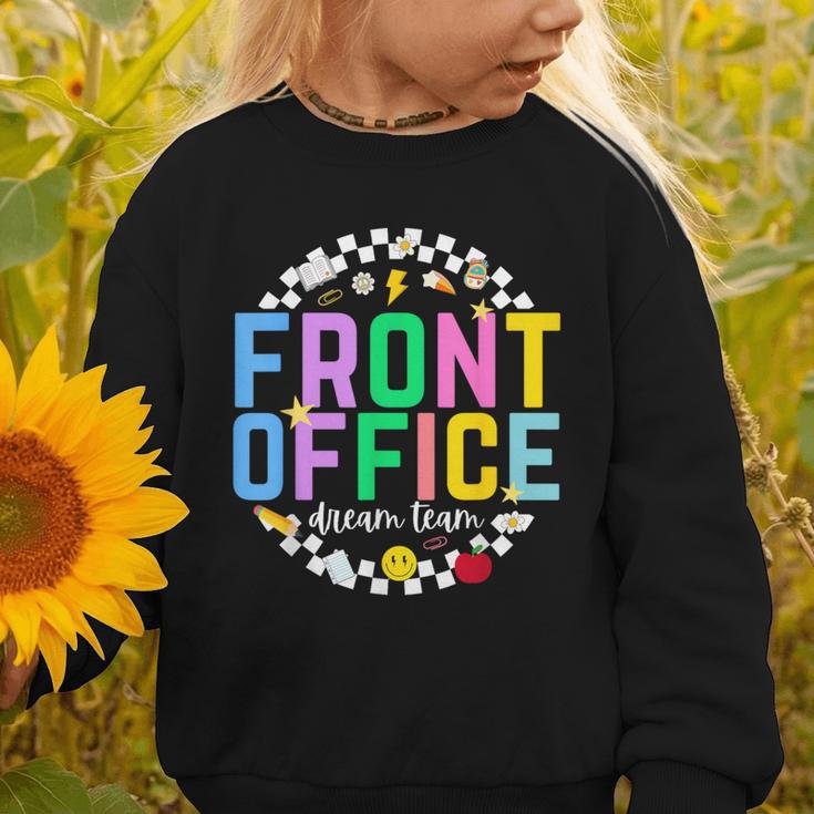 Front Office Squad Back To School Happy First Day Of School Graphic Toddler Sweatshirt