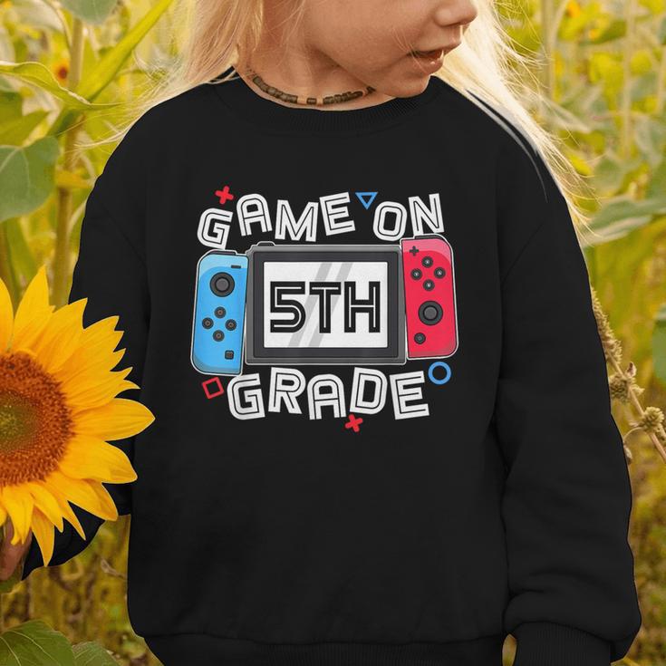 Game On 5th Grade Back To School Video Gamer Boys Kids Graphic Toddler Sweatshirt Game On 5th Grade Back To School Video Gamer Boys Kids Graphic Toddler Sweatshirt