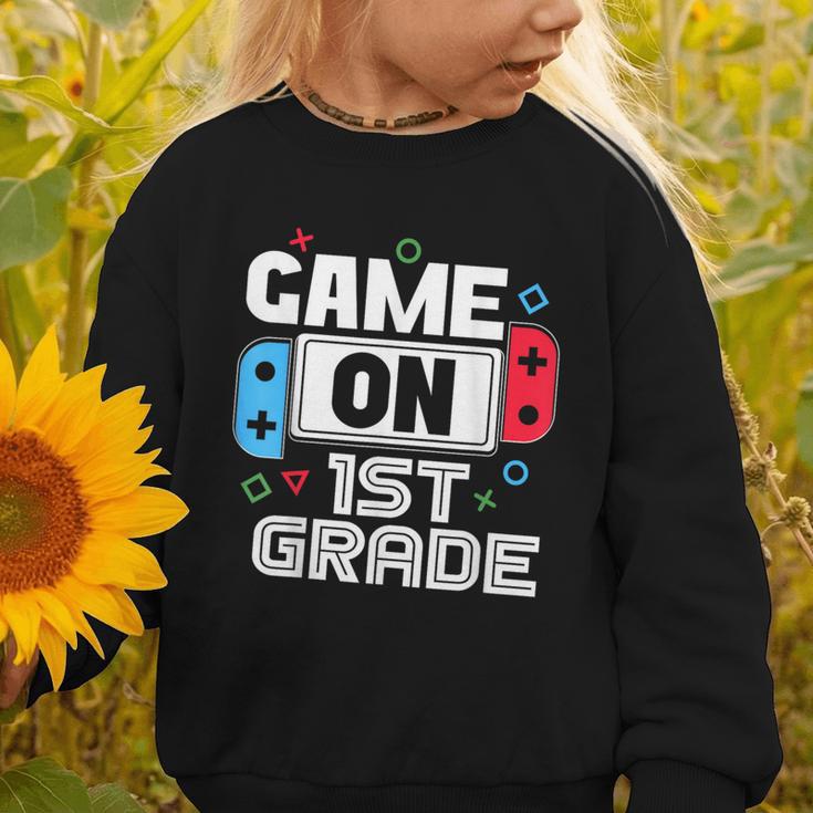 Gamer Back To School Game 1st Grade Kids Boys Graphic Toddler Sweatshirt Gamer Back To School Game 1st Grade Kids Boys Graphic Toddler Sweatshirt