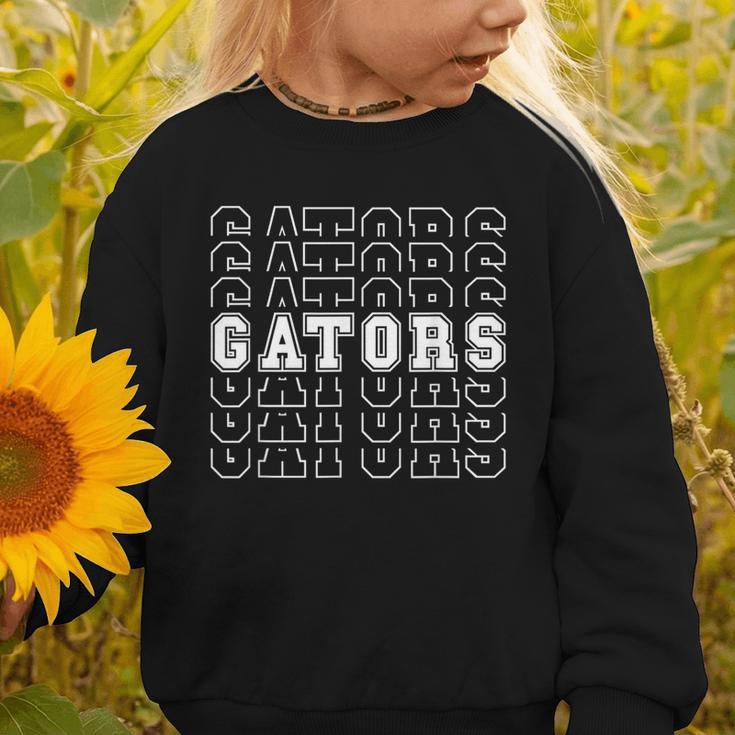Gators High School Spirit Fan Team Back To School Graphic Toddler Sweatshirt Gators High School Spirit Fan Team Back To School Graphic Toddler Sweatshirt