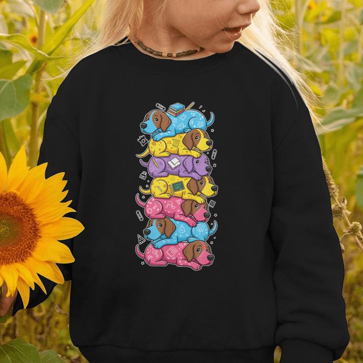 German Shorthaired Pointer Rainbow Back To School Boys Girls Graphic Toddler Sweatshirt German Shorthaired Pointer Rainbow Back To School Boys Girls Graphic Toddler Sweatshirt