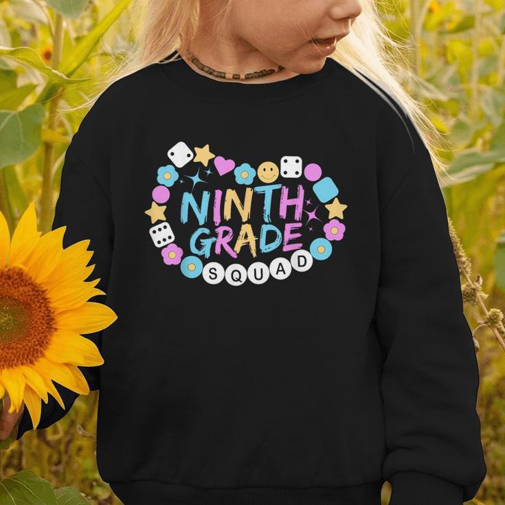 Girls 9th Grade Vibes Back To School Ninth Grade Graphic Toddler Sweatshirt