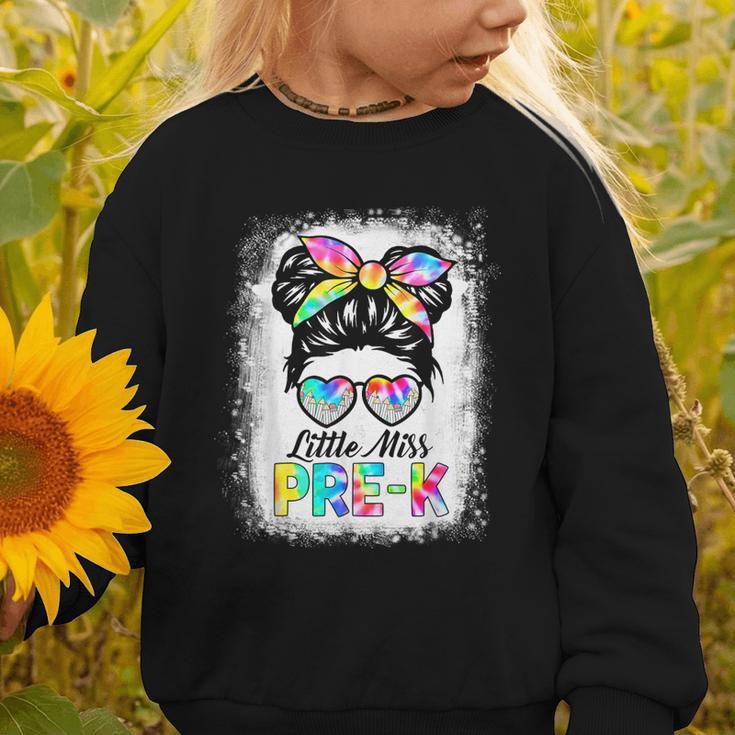 Girls PRE-K Preschool Back To School Cute Little Miss Pre-k Graphic Toddler Sweatshirt