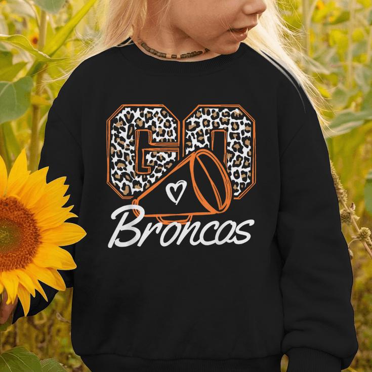 Go Cheer Broncos School Spirit Fan Team Back To School Graphic Toddler Sweatshirt Go Cheer Broncos School Spirit Fan Team Back To School Graphic Toddler Sweatshirt