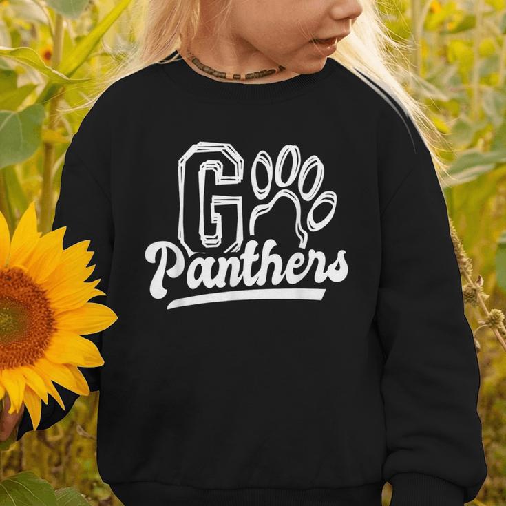 Go Cheer Panthers School Spirit Team Panther Back To School Graphic Toddler Sweatshirt Go Cheer Panthers School Spirit Team Panther Back To School Graphic Toddler Sweatshirt