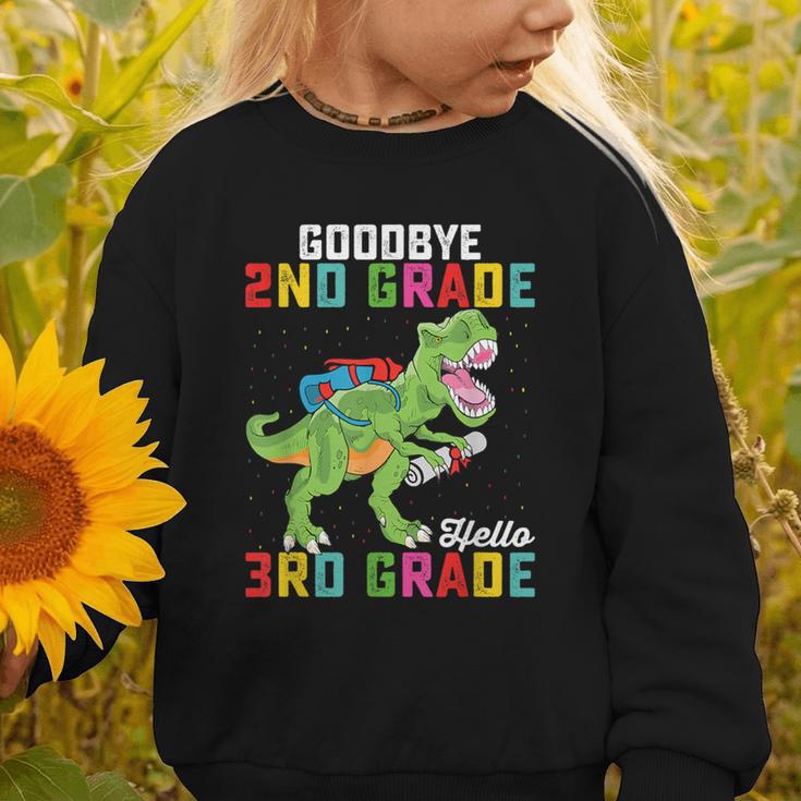 Goodbye 2nd Grade Hello 3rd GradeRex Back To School Graphic Toddler Sweatshirt