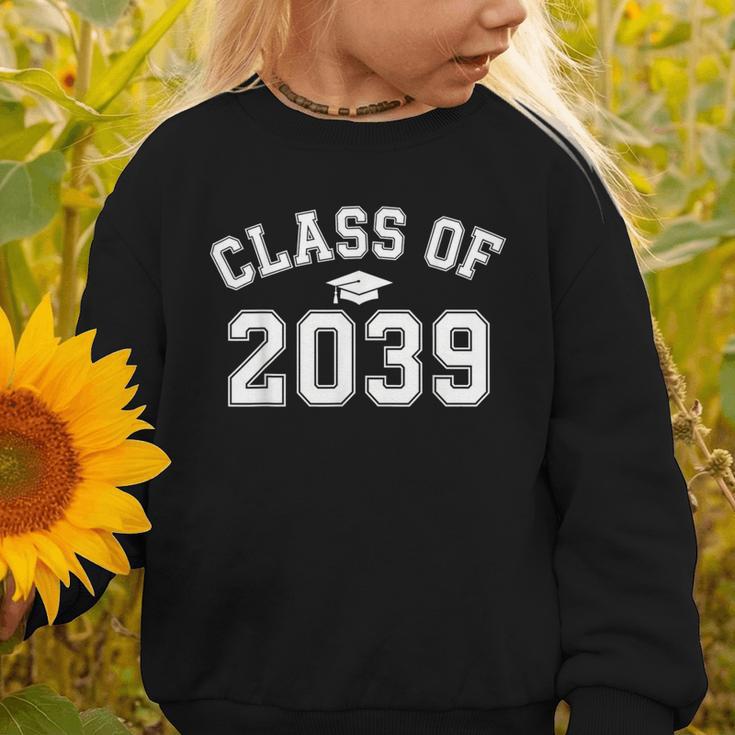 Graduation Class Of 2039 Grow Witth Me School Back To School Graphic Toddler Sweatshirt
