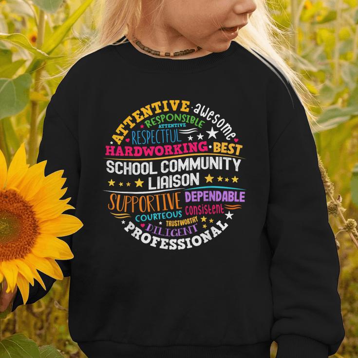Groovy School Community Liaison Back To School Appreciation Graphic Toddler Sweatshirt Groovy School Community Liaison Back To School Appreciation Graphic Toddler Sweatshirt