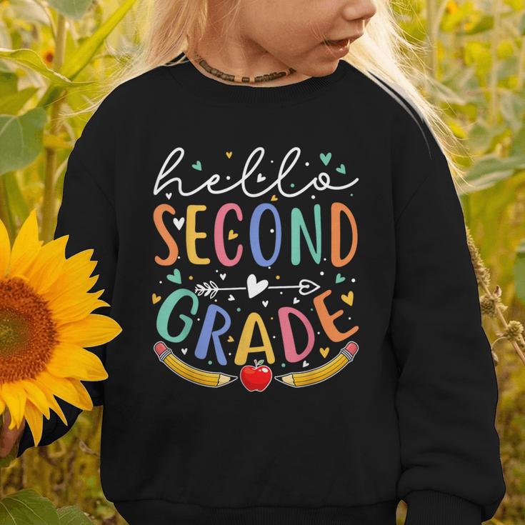 Hello 2nd Grade Tshirt Second Grade Back To School Graphic Toddler Sweatshirt Hello 2nd Grade Tshirt Second Grade Back To School Graphic Toddler Sweatshirt