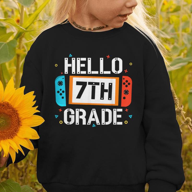 Hello 7th Grade Back To School Video Game Seventh Grade Boys Graphic Toddler Sweatshirt Hello 7th Grade Back To School Video Game Seventh Grade Boys Graphic Toddler Sweatshirt