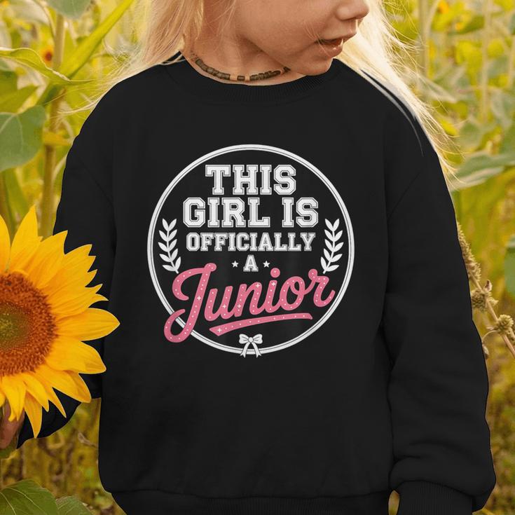 Highschool Girls Back To School 2025 First Day A Junior Graphic Toddler Sweatshirt