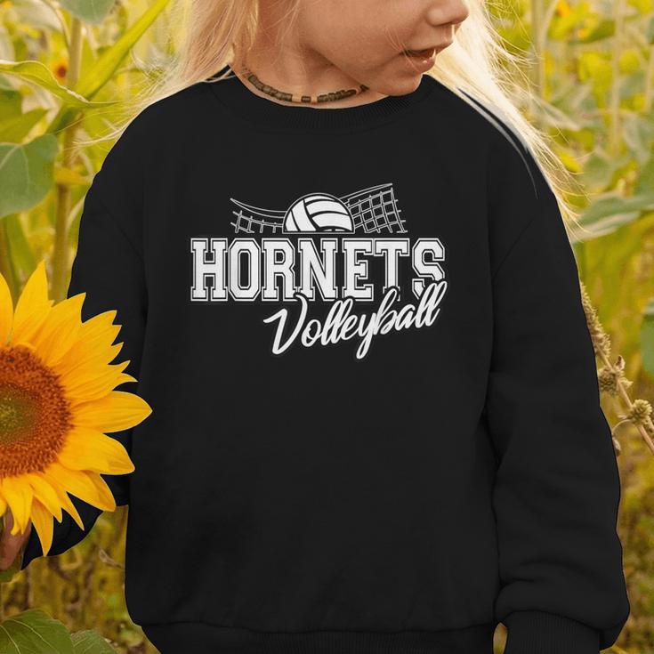 Hornets Volleyball Back To School Spirit Graphic Toddler Sweatshirt Hornets Volleyball Back To School Spirit Graphic Toddler Sweatshirt
