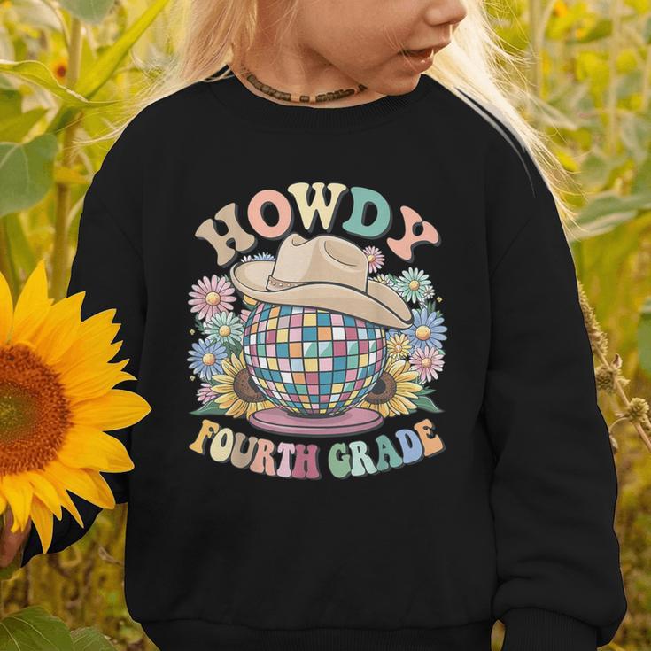 Howdy Fourth Grade Cowgirl Western 4th Grade Back To School Graphic Toddler Sweatshirt Howdy Fourth Grade Cowgirl Western 4th Grade Back To School Graphic Toddler Sweatshirt