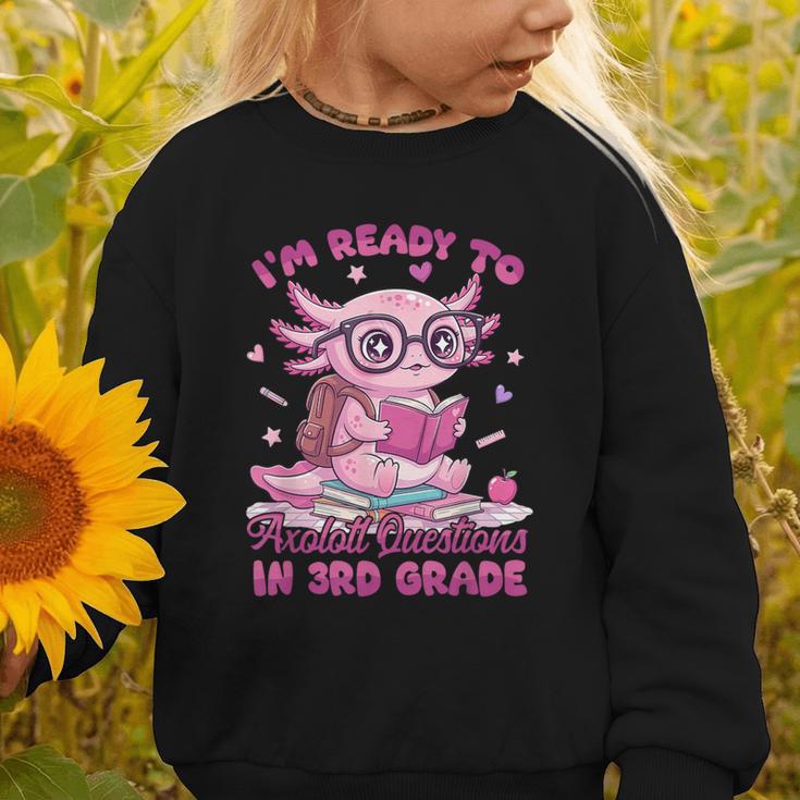 I'm Ready To Axolotl Questions In 3rd Grade Back To School Graphic Toddler Sweatshirt I'm Ready To Axolotl Questions In 3rd Grade Back To School Graphic Toddler Sweatshirt