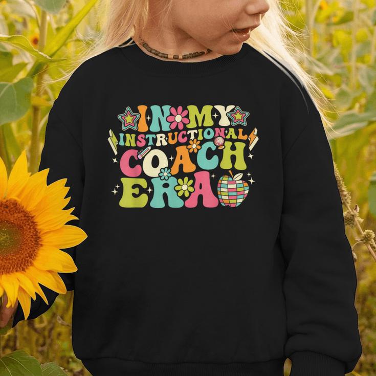 In My Instructional Coach Era Groovy Back To School Graphic Toddler Sweatshirt