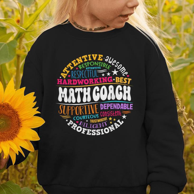 Instructional Math Coach Crew Back To School Matching Group Graphic Toddler Sweatshirt