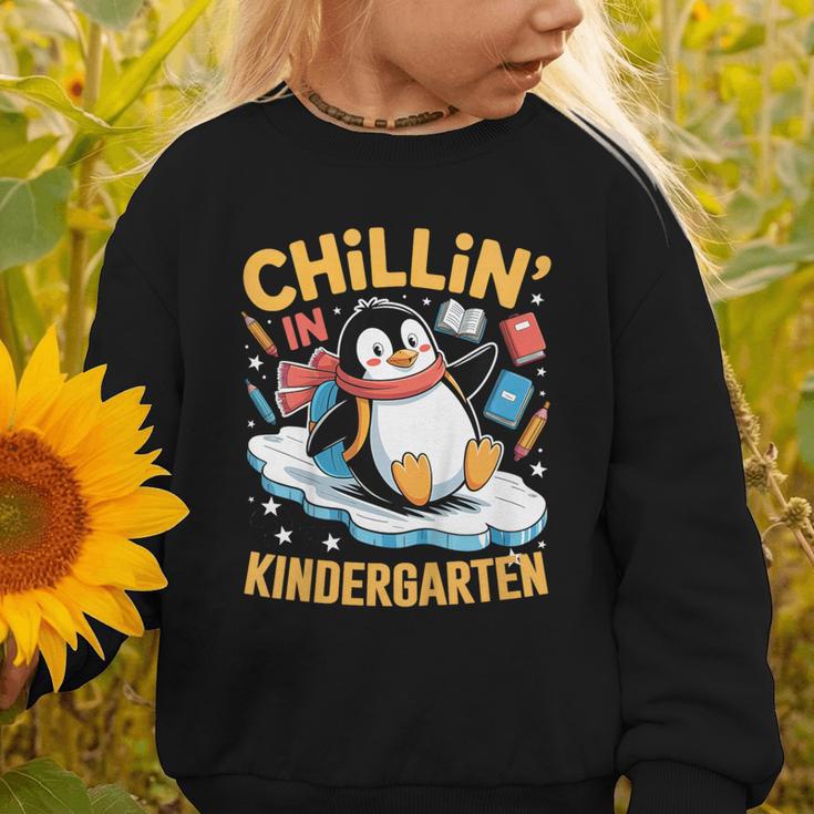 Kids Chillin In Kindergarten Penguin Student Back To School Boys Graphic Toddler Sweatshirt Kids Chillin In Kindergarten Penguin Student Back To School Boys Graphic Toddler Sweatshirt