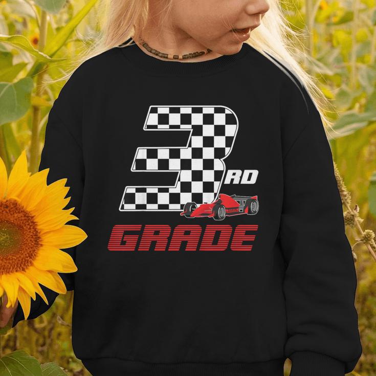 Kids Race Car 3rd Third Grade Boys Cars Lovers Back To School Graphic Toddler Sweatshirt Kids Race Car 3rd Third Grade Boys Cars Lovers Back To School Graphic Toddler Sweatshirt