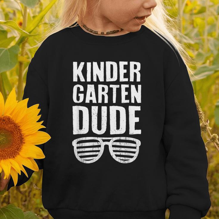 Kindergarten Dude First Day Back To School Boys Kids Graphic Toddler Sweatshirt Kindergarten Dude First Day Back To School Boys Kids Graphic Toddler Sweatshirt