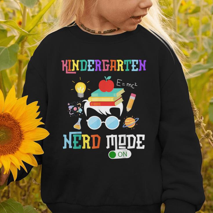 Kindergarten Nerd Mode On Back To School Science Kids Boys Graphic Toddler Sweatshirt