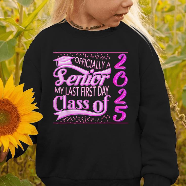 My Last First Day Senior Back To School 2025 Class Of 2025 Graphic Toddler Sweatshirt My Last First Day Senior Back To School 2025 Class Of 2025 Graphic Toddler Sweatshirt
