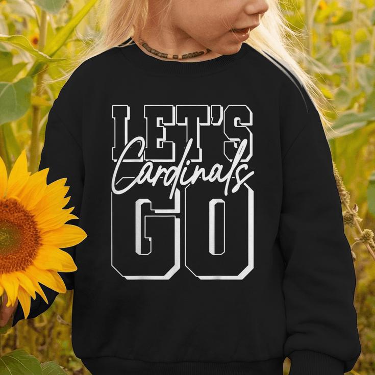 Let's Go Cardinals Back To School Spirit Graphic Toddler Sweatshirt Let's Go Cardinals Back To School Spirit Graphic Toddler Sweatshirt