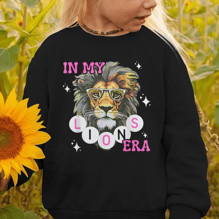 In My Lions Era Team Squad Back To School Mascot Spirit Game Graphic Toddler Sweatshirt In My Lions Era Team Squad Back To School Mascot Spirit Game Graphic Toddler Sweatshirt