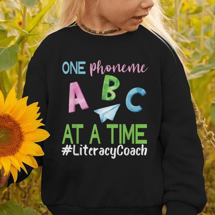 Literacy Coach Phoneme ABC Appreciation Back To School Graphic Toddler Sweatshirt Literacy Coach Phoneme ABC Appreciation Back To School Graphic Toddler Sweatshirt