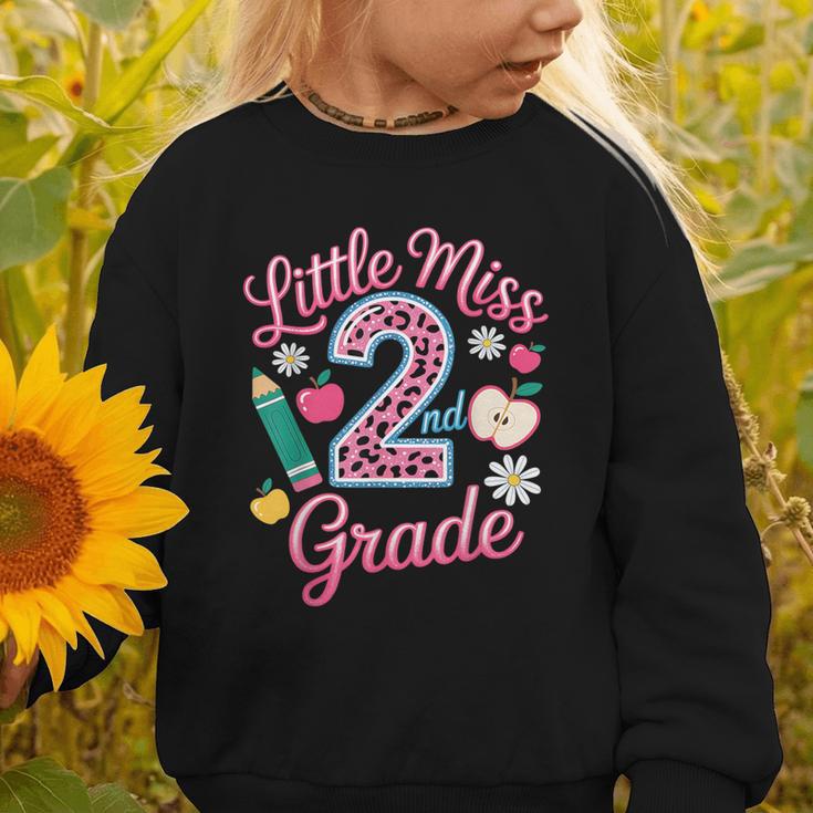 Little Miss 2nd Grade Grader Girls 1st Day Back To School Graphic Toddler Sweatshirt Little Miss 2nd Grade Grader Girls 1st Day Back To School Graphic Toddler Sweatshirt