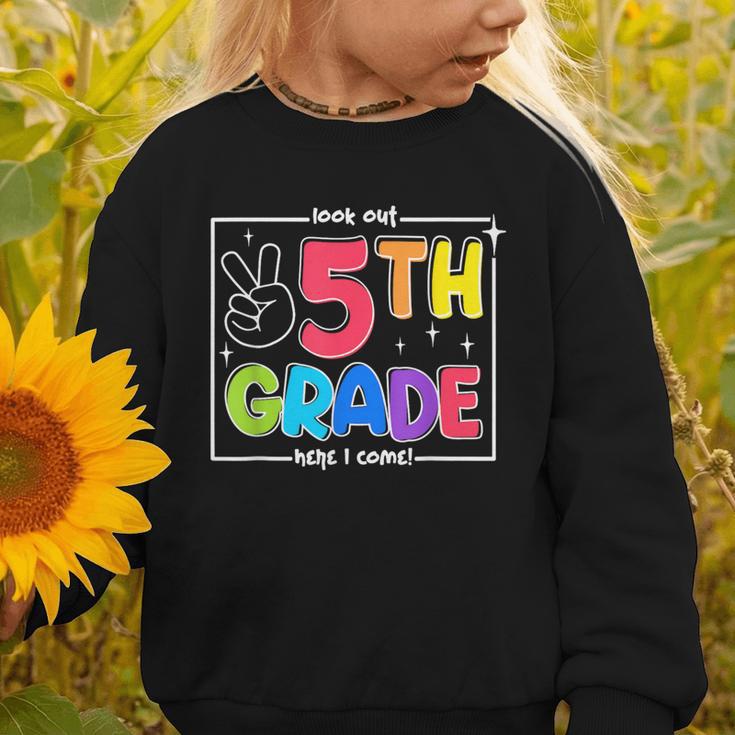 Look Out 5th Grade Here I Come Fifth Grade Back To School Graphic Toddler Sweatshirt Look Out 5th Grade Here I Come Fifth Grade Back To School Graphic Toddler Sweatshirt