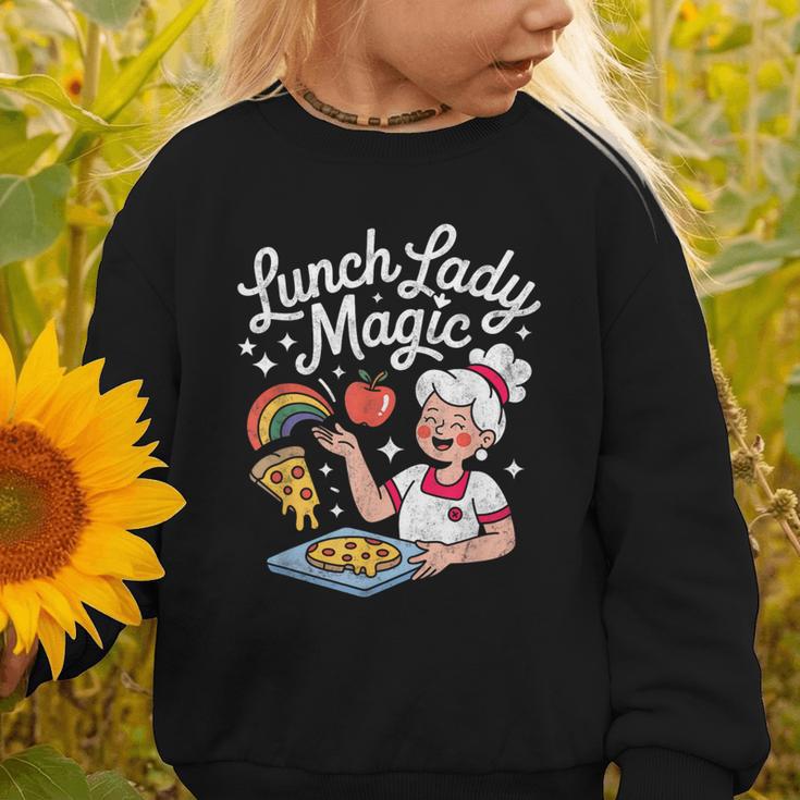 Lunch Lady Magic Cafeteria Worker Back To School Women Girls Graphic Toddler Sweatshirt