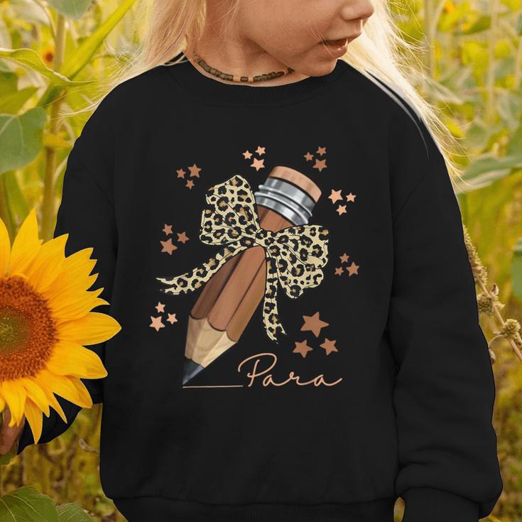 Melanin Pencil Leopard Bow Para Back To School Graphic Toddler Sweatshirt Melanin Pencil Leopard Bow Para Back To School Graphic Toddler Sweatshirt