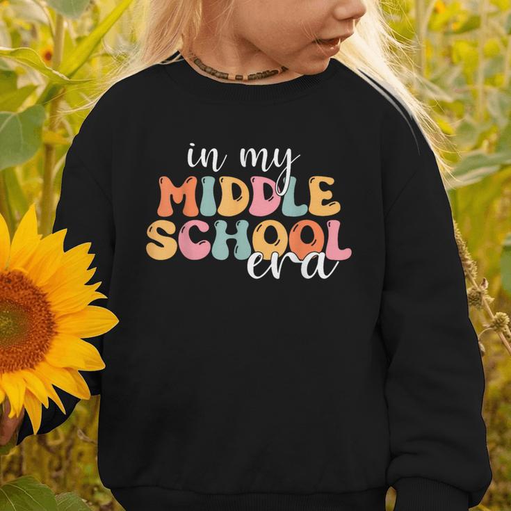 In My Middle School Era Back To School Graphic Toddler Sweatshirt