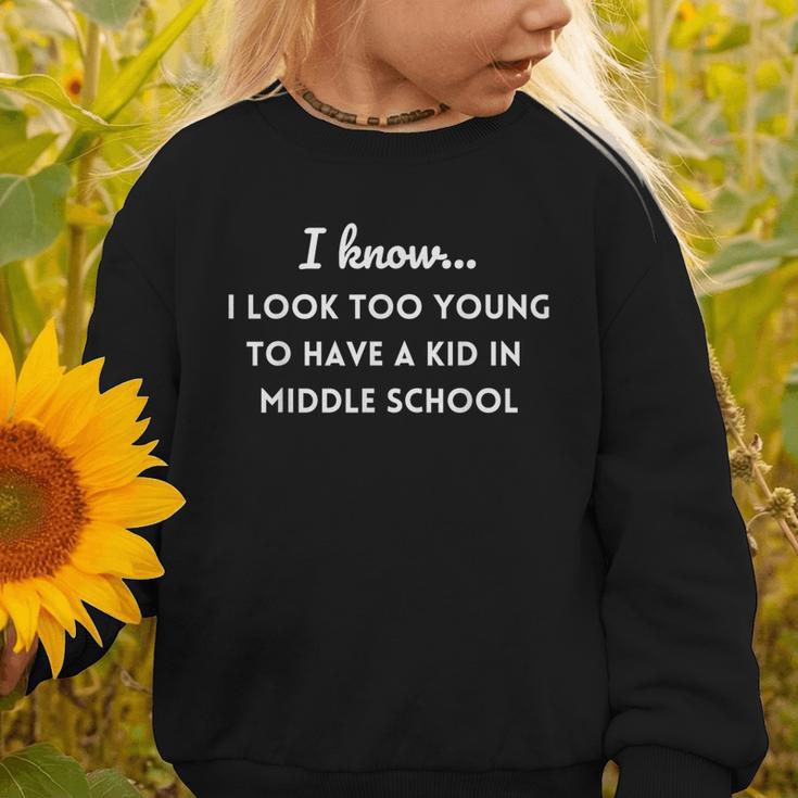 Mom Middle School Mama Mother Back To School Sarcastic Graphic Toddler Sweatshirt