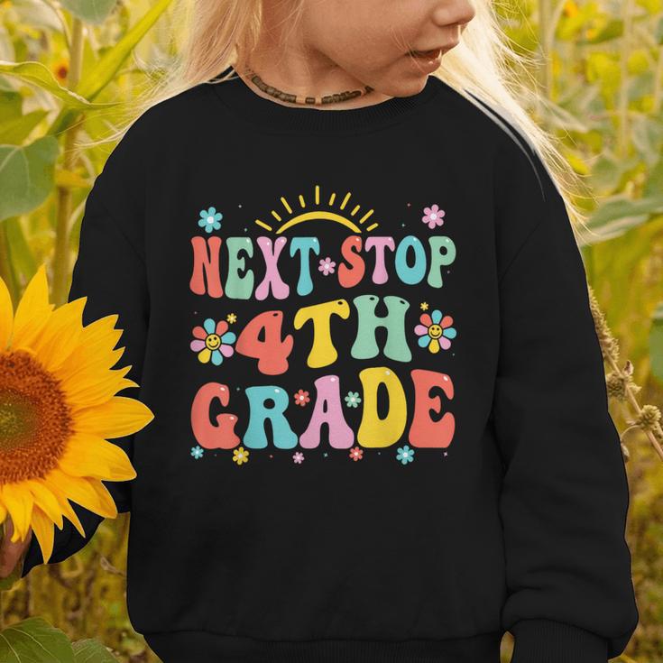 Next Stop 4th Grade Graduation To Forth Grade Back To School Graphic Toddler Sweatshirt Next Stop 4th Grade Graduation To Forth Grade Back To School Graphic Toddler Sweatshirt