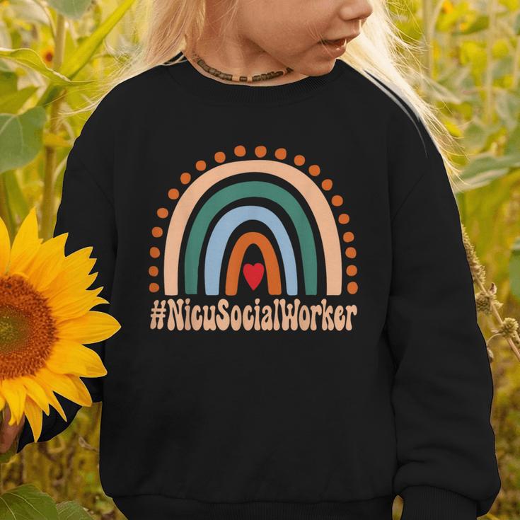 Nicu Social Worker Rainbow Appreciation Day Back To School Graphic Toddler Sweatshirt Nicu Social Worker Rainbow Appreciation Day Back To School Graphic Toddler Sweatshirt
