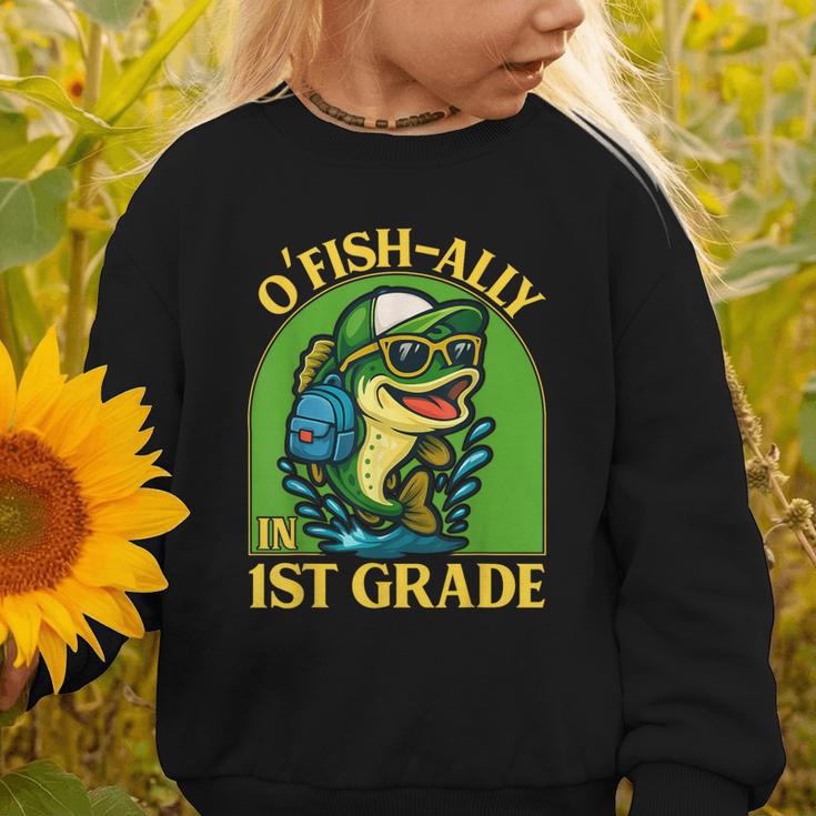 O-Fish-Ally In 1st Grade Back To School Fish Graphic Toddler Sweatshirt O-Fish-Ally In 1st Grade Back To School Fish Graphic Toddler Sweatshirt