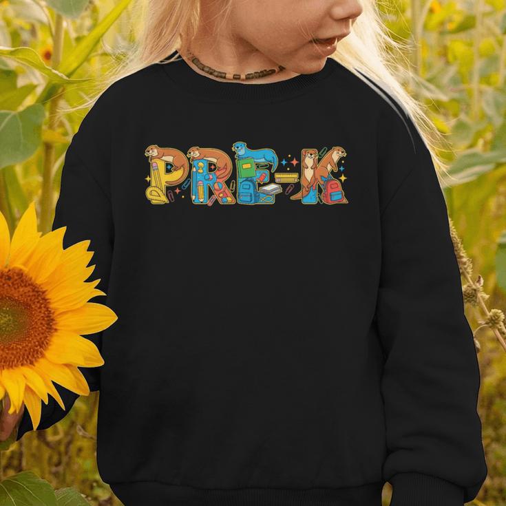 Otter Pre K Back To School Kids Boys Girls Graphic Toddler Sweatshirt Otter Pre K Back To School Kids Boys Girls Graphic Toddler Sweatshirt