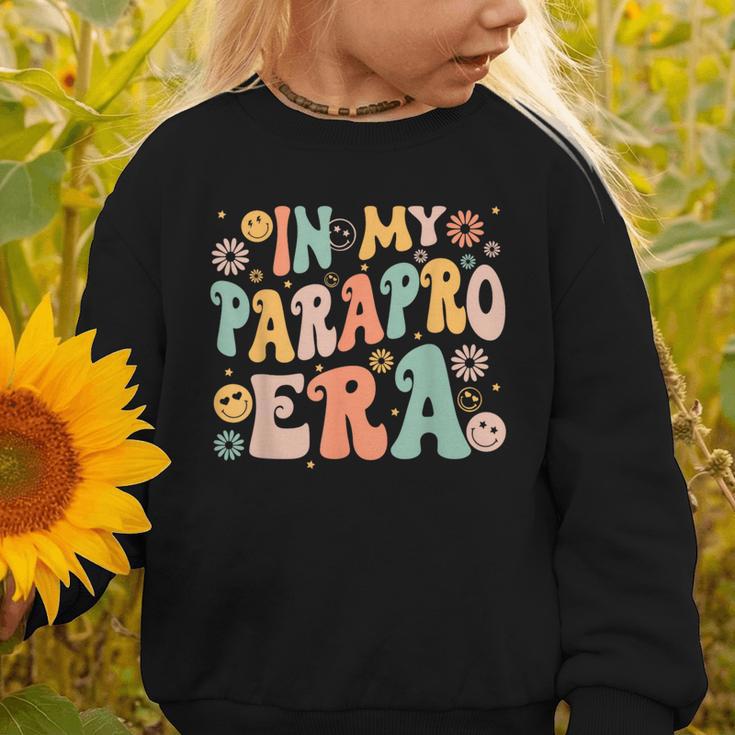 In My Parapro Era Retro Back To School Graphic Toddler Sweatshirt