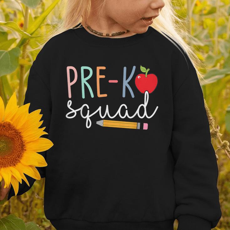 Pre-K Squad Tshirt Pre-K Back To School Graphic Toddler Sweatshirt