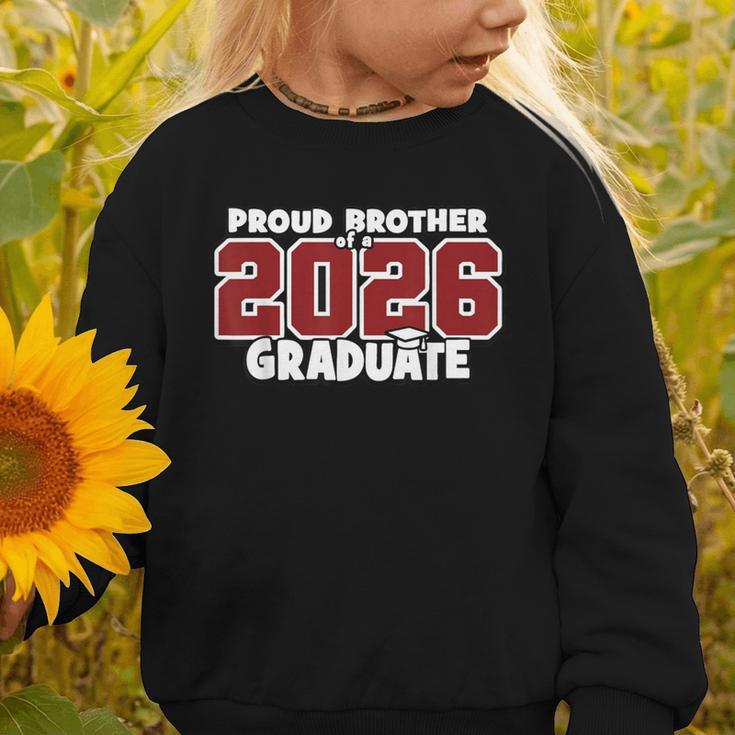 Proud Brother Of 2026 Graduate Matching Back To School M Graphic Toddler Sweatshirt