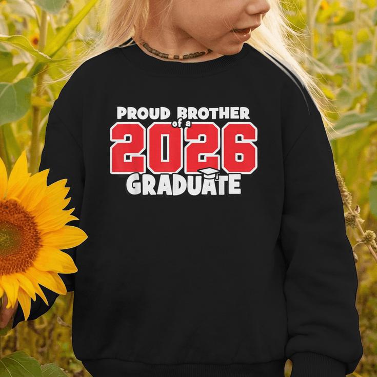 Proud Brother Of 2026 Graduate Matching Back To School R Graphic Toddler Sweatshirt