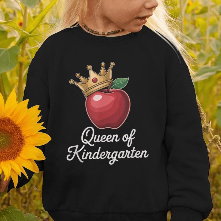 Queen Of Kindergarten Graduation Back To School Girl Graphic Toddler Sweatshirt Queen Of Kindergarten Graduation Back To School Girl Graphic Toddler Sweatshirt