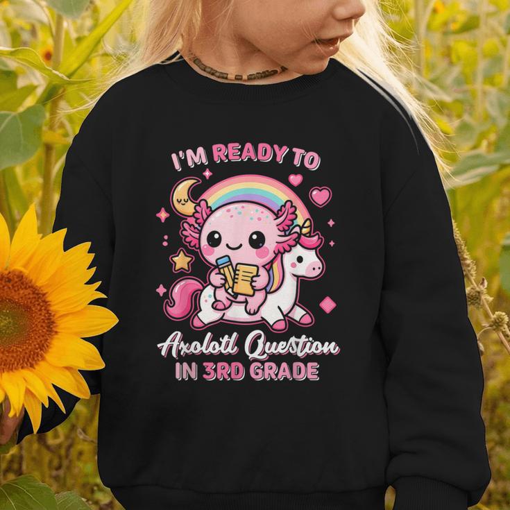 Ready To 3rd Grade Axolotl Questions Back To School Girls Graphic Toddler Sweatshirt Ready To 3rd Grade Axolotl Questions Back To School Girls Graphic Toddler Sweatshirt