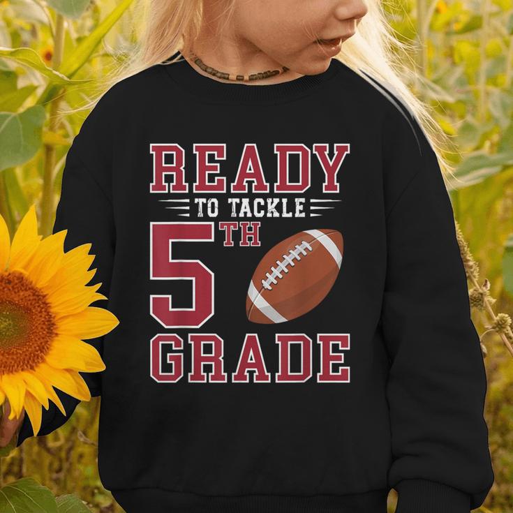 Ready To Tackle 5th Grade Back To School First Day Of School Graphic Toddler Sweatshirt