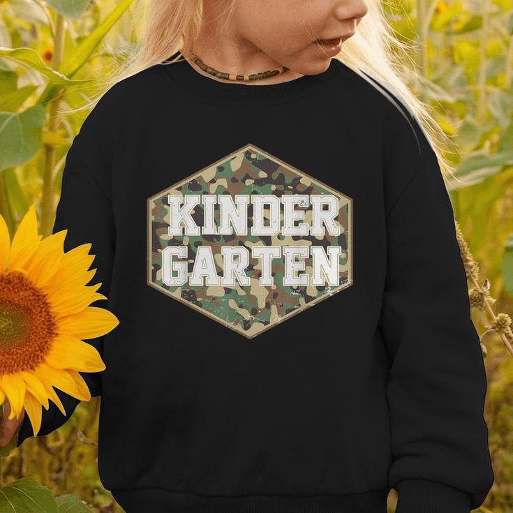 Retro Back To School Boys Old Camo Kindergarten Graphic Toddler Sweatshirt