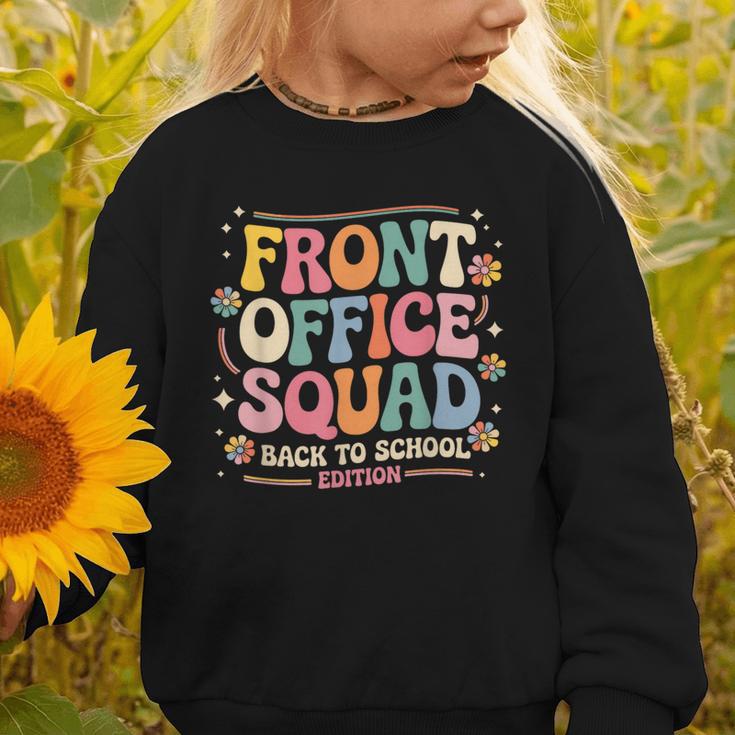 Retro Front Office Squad Back To School Edition Graphic Toddler Sweatshirt Retro Front Office Squad Back To School Edition Graphic Toddler Sweatshirt