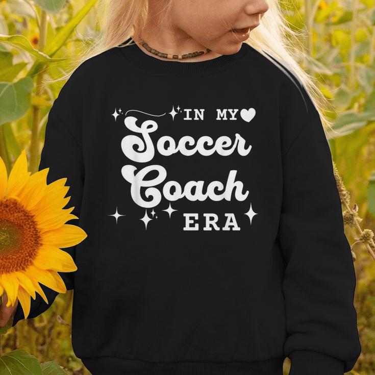 Retro In My Soccer Coach Era Back To School Graphic Toddler Sweatshirt