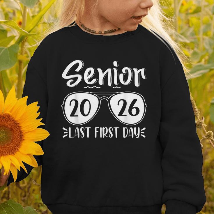 Retro Sunglasses Senior 2026 Last First Day Back To School Graphic Toddler Sweatshirt